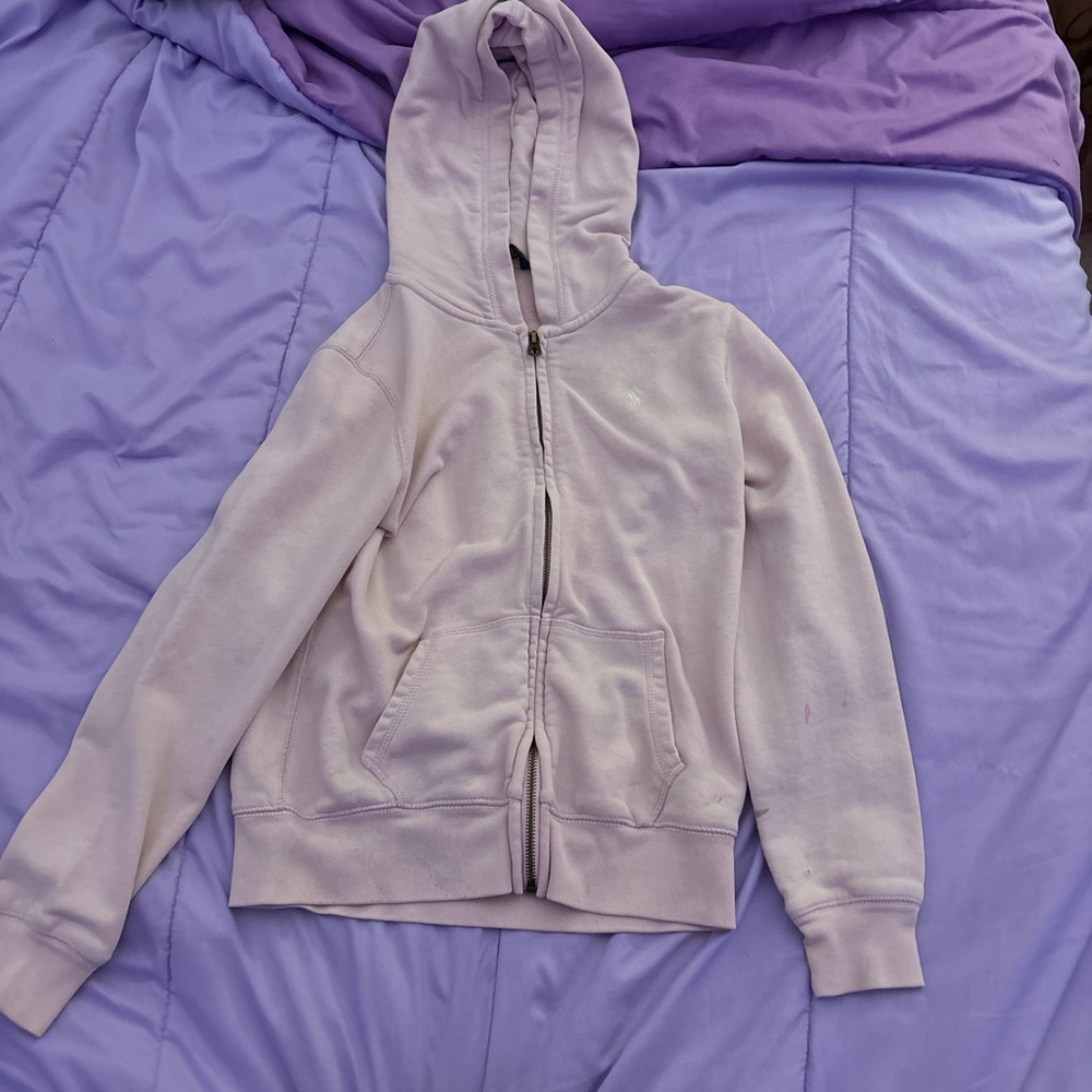Pink polo Ralph loren zip up jacket!